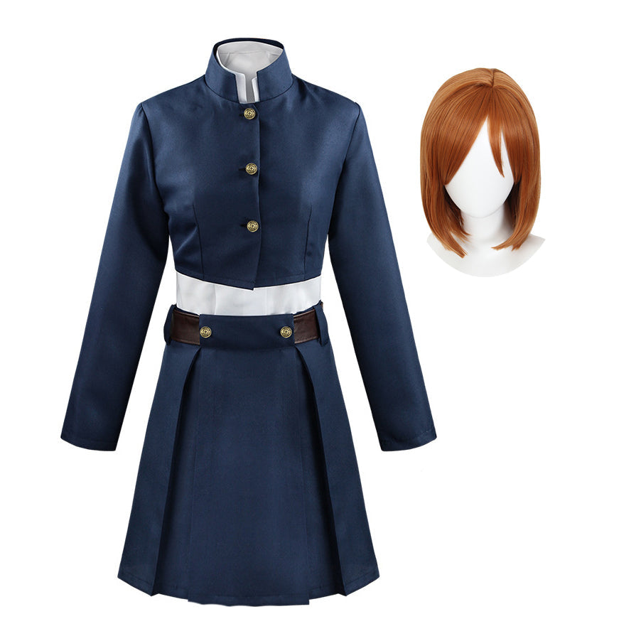 Nobara Kugisaki Whole Set Cosplay Costume With Wigs Set Halloween Costume Outfit