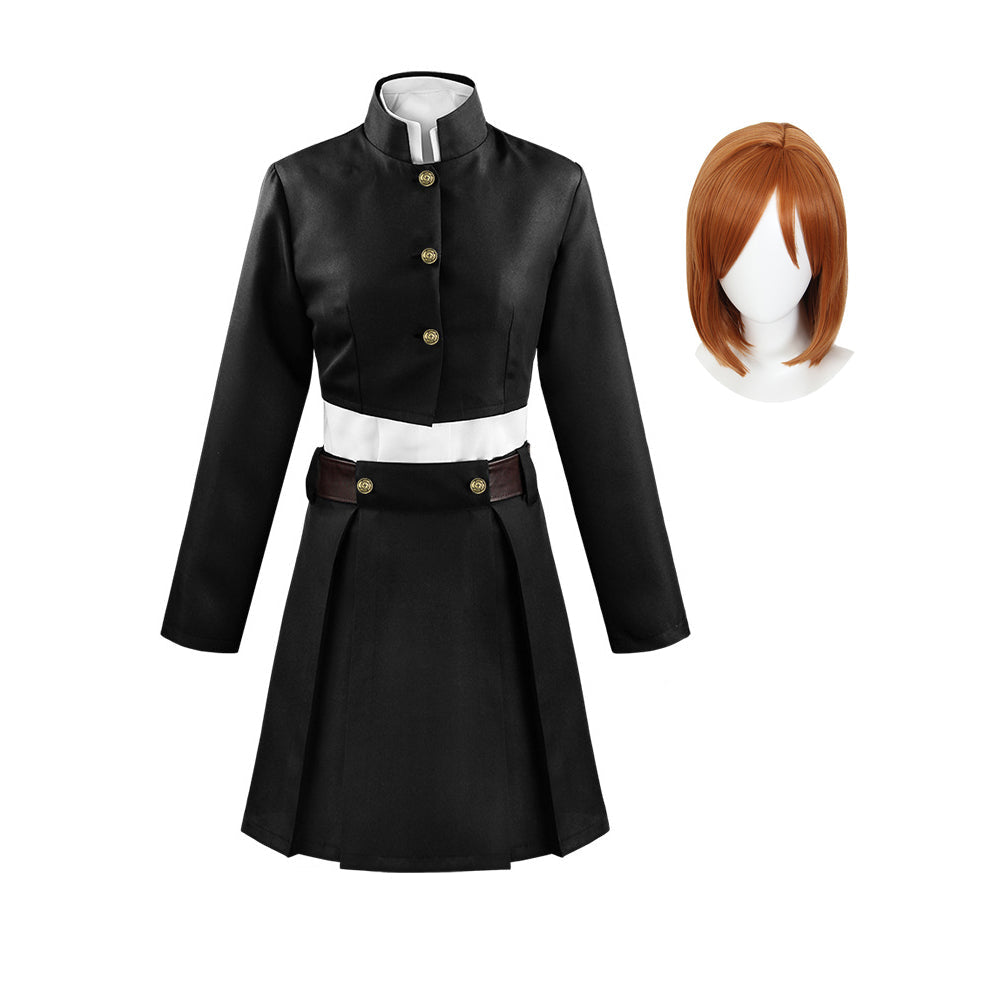 Nobara Kugisaki Whole Set Cosplay Costume With Wigs Set Halloween Costume Outfit