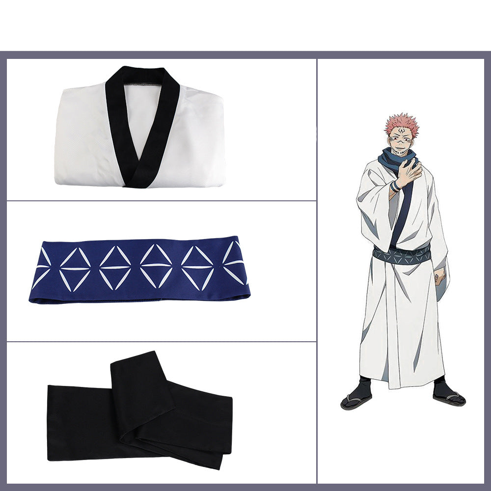 Ryomen Sukuna Cosplay Costume Kimono Costume Suit