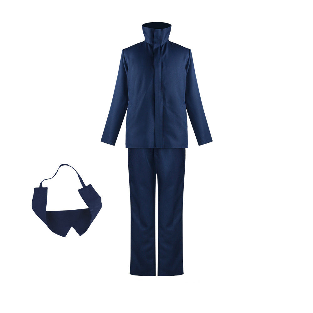 Satoru Gojo Cosplay Costume Uniform With Eye Mask