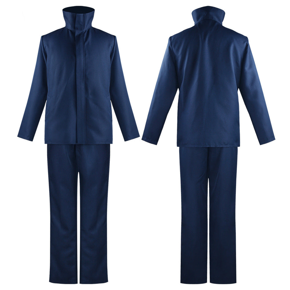 Satoru Gojo Cosplay Costume Uniform With Eye Mask