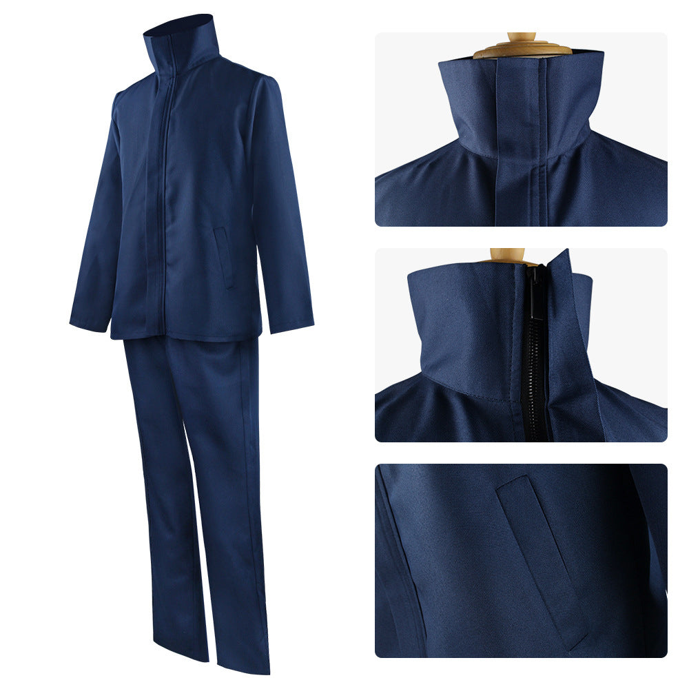 Satoru Gojo Costume + Wigs Whole Set Halloween Cosplay Outfit