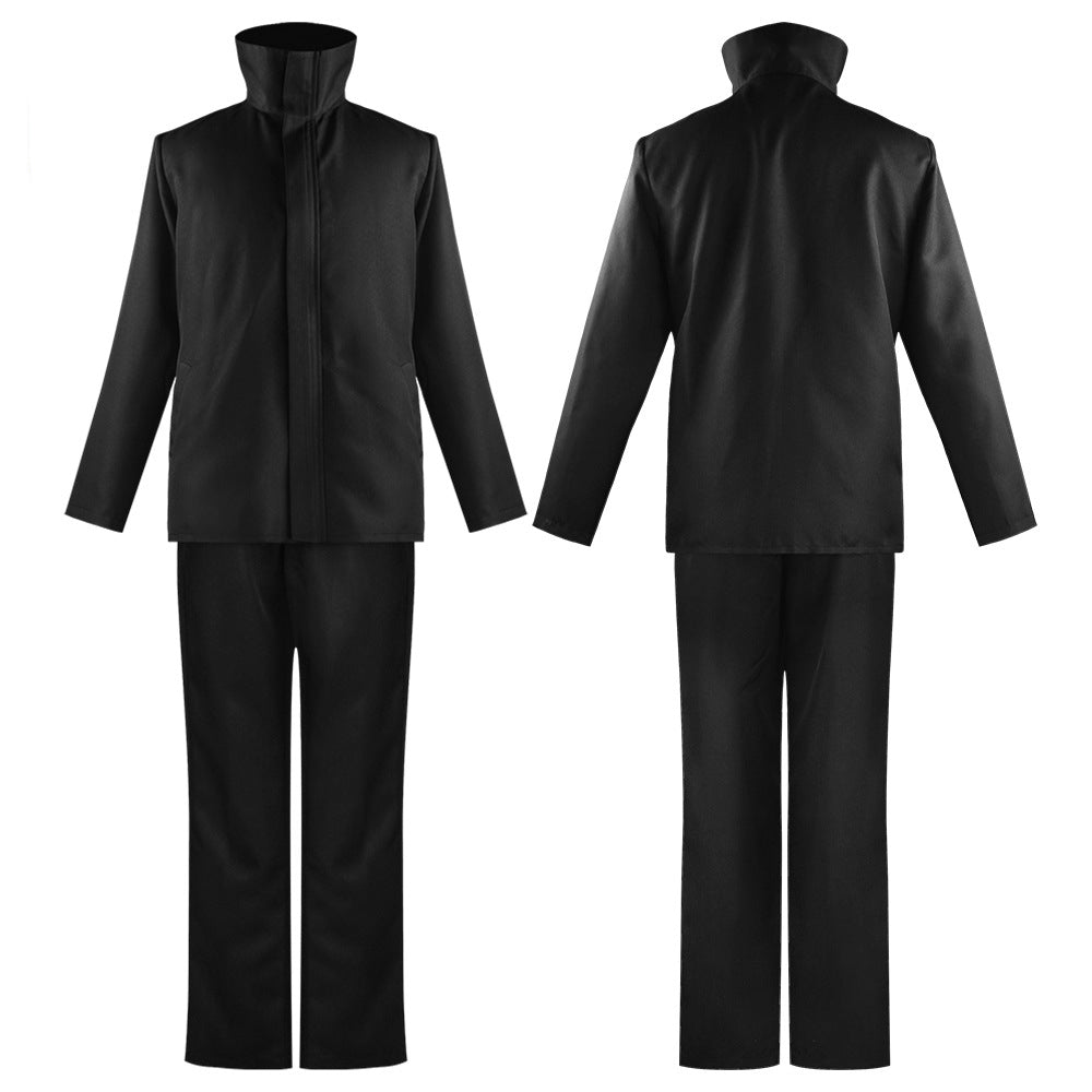 Satoru Gojo Cosplay Costume Uniform With Eye Mask