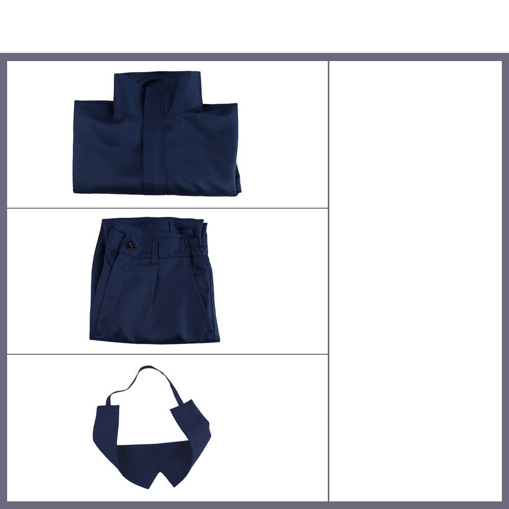 Satoru Gojo Cosplay Costume Uniform With Eye Mask