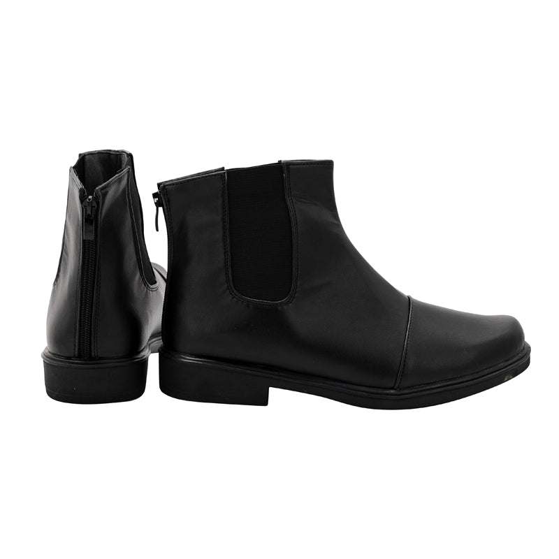 Satoru Gojo Cosplay Shoes Black PU Leather Costume Shoes Accessories