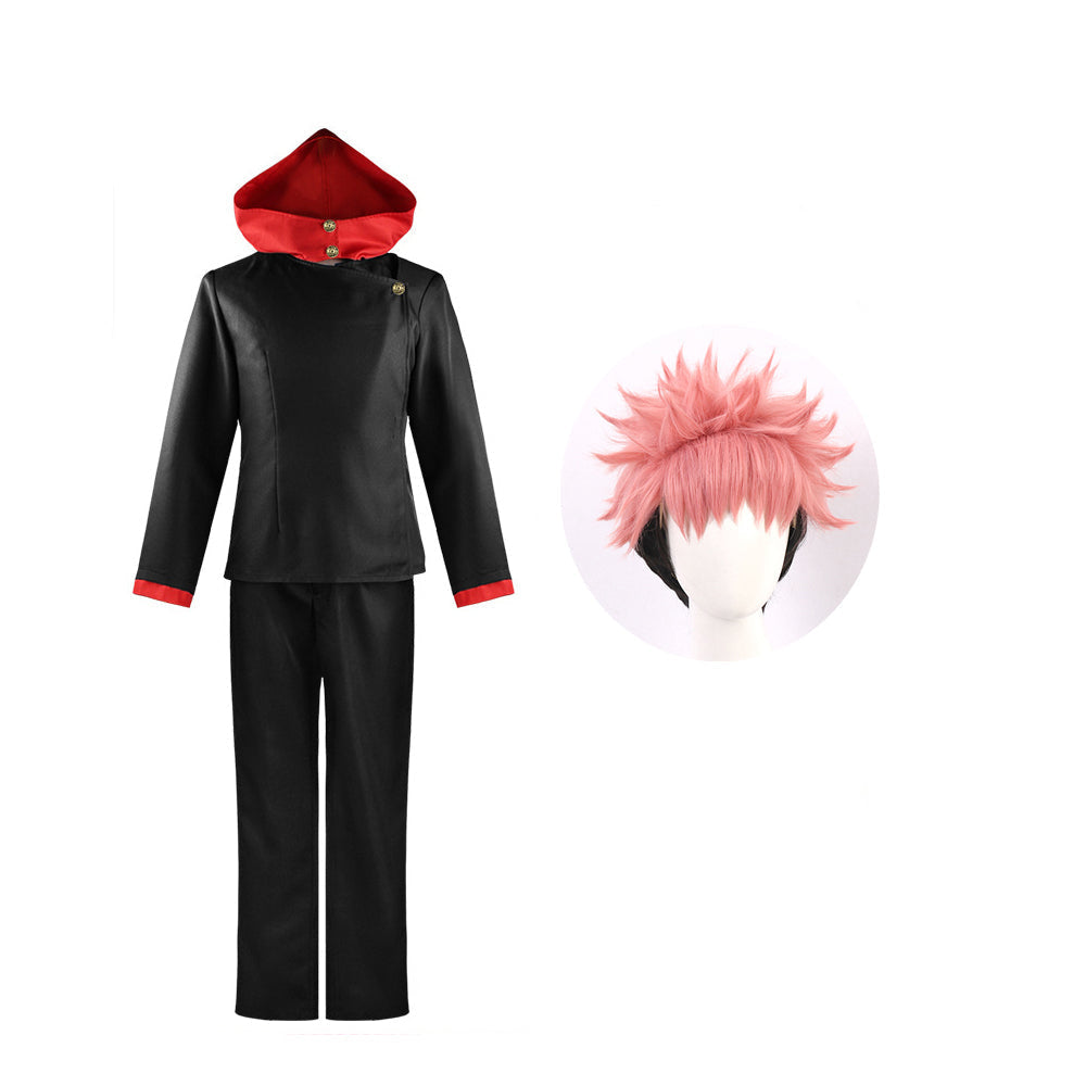 Yuji Itadori Cosplay Costume With Wigs Set