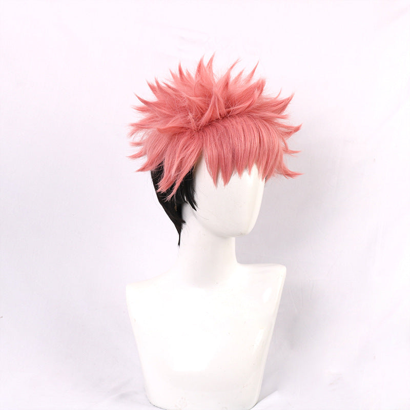 Yuji Itadori Cosplay Wigs Short Pink Wigs