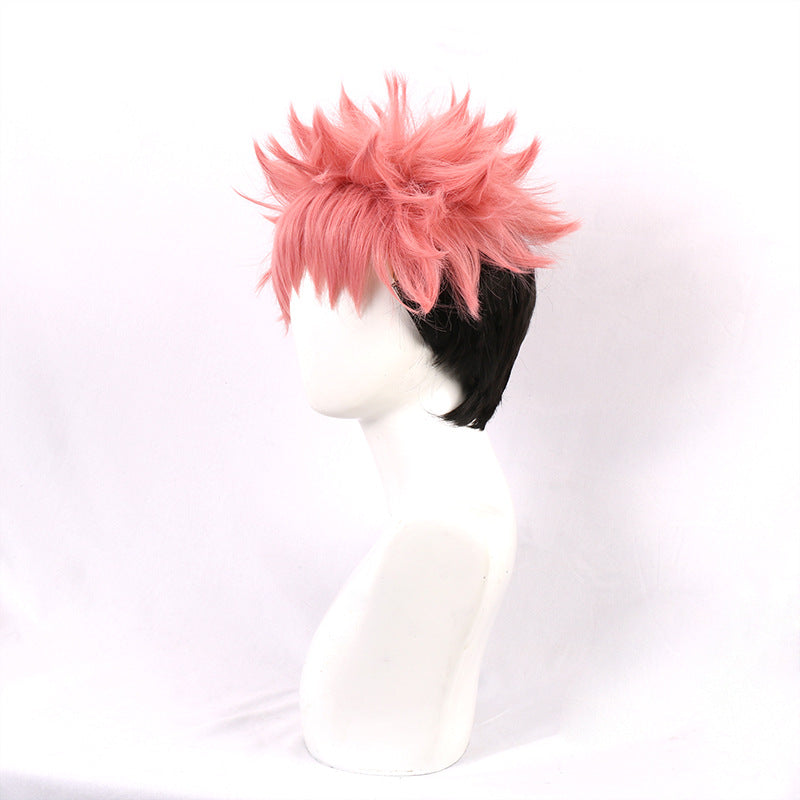 Yuji Itadori Cosplay Wigs Short Pink Wigs