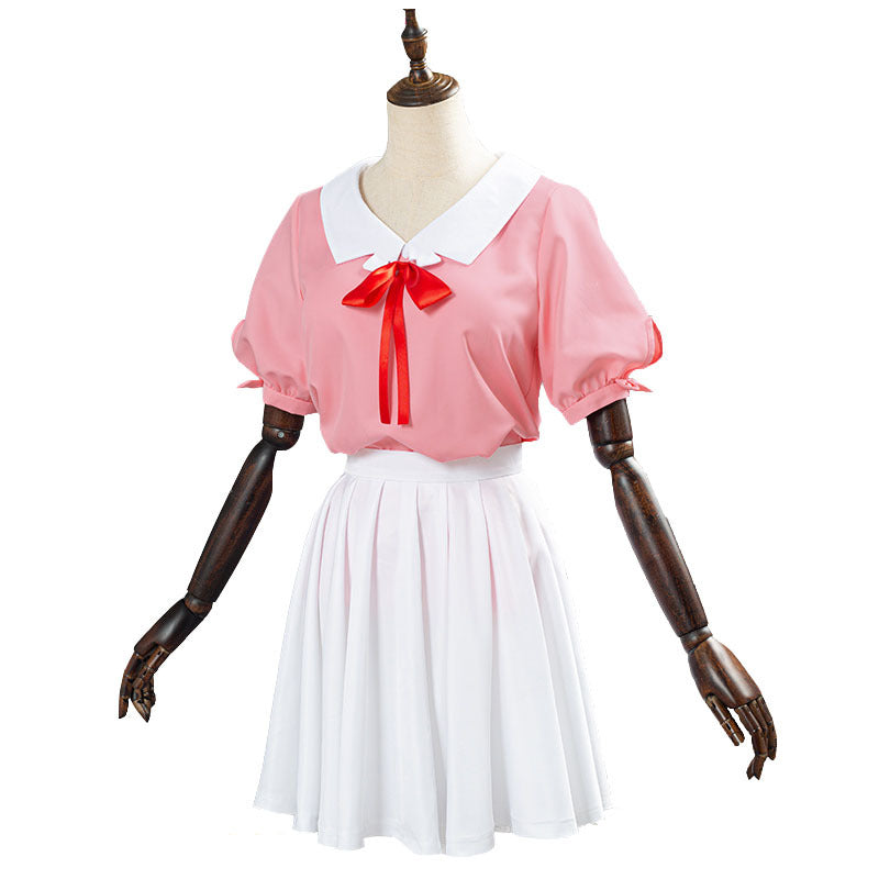 Anime Kanojo, Okarishimasu/ Rent-A-Girlfriend Cosplay Chizuru Mizuhara Cosplay Pink /Red Dress Halloween Costume