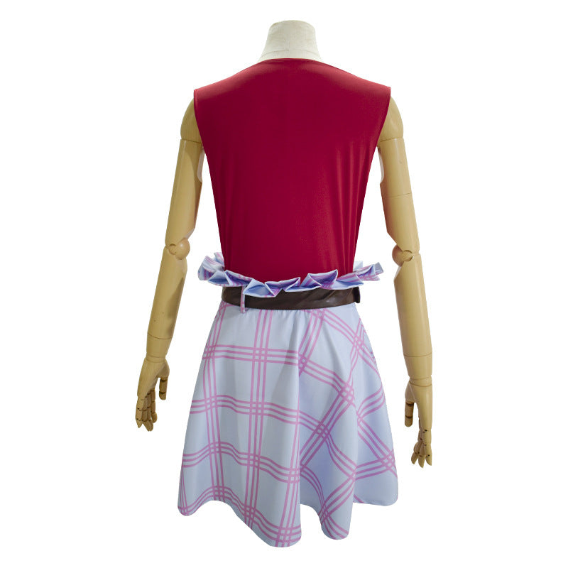 Anime Kanojo, Okarishimasu/ Rent-A-Girlfriend Cosplay Chizuru Mizuhara Cosplay Pink /Red Dress Halloween Costume