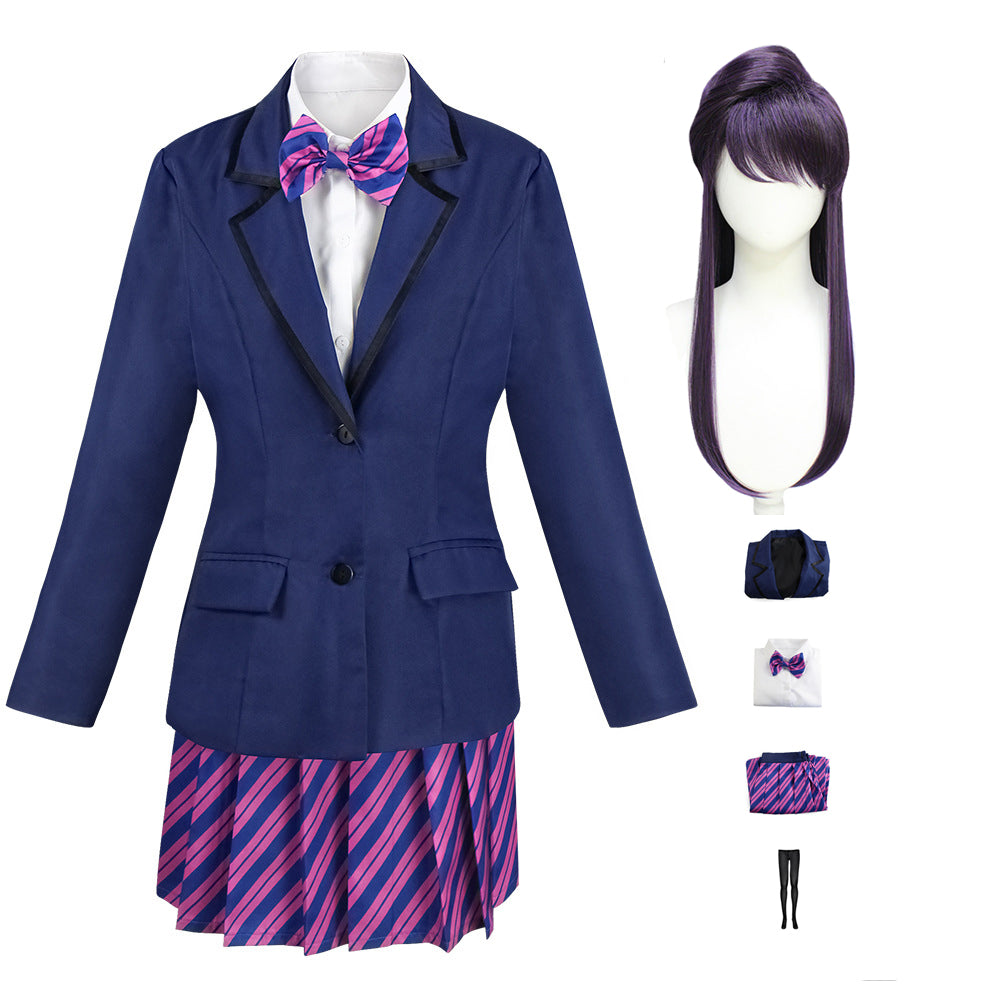 Anime Komi Can't Communicate Shouko Komi Cosplay Costume Uniform Full Set With Socks Cosplay Outfit