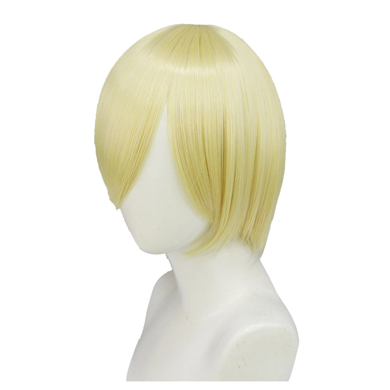 Anime Kuroshitsuji Black Butler Alois Trancy Costume Wigs Golden Short Wigs