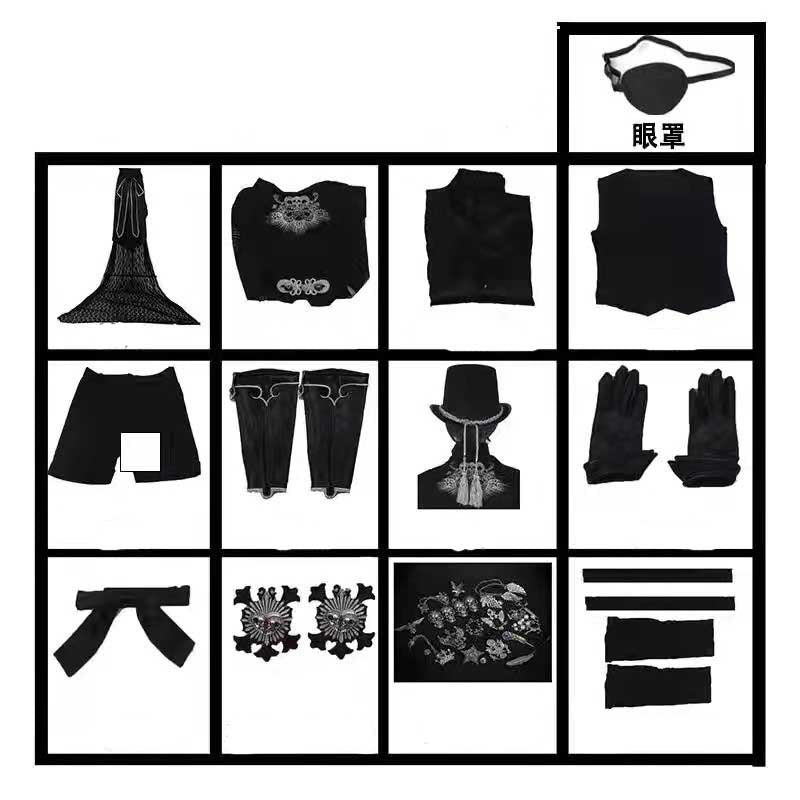 Anime Kuroshitsuji Black Butler Ciel Phantomhive 15th Anniversary Costume Cosplay Outfit
