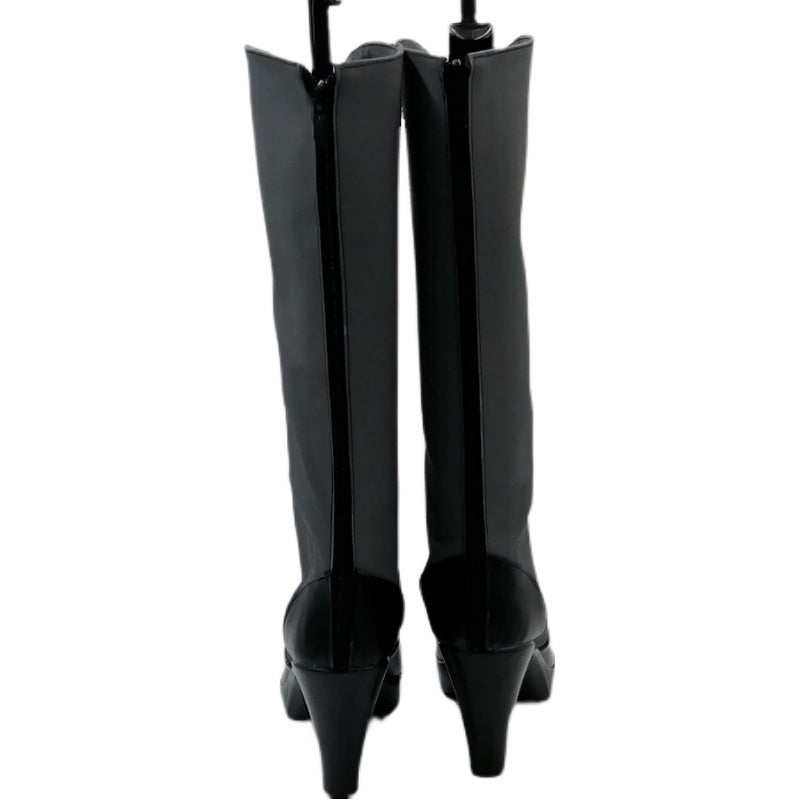 Anime Kuroshitsuji Black Butler Ciel Phantomhive Demon Form Costume Shoes PU Leather Customized Cosplay Boots
