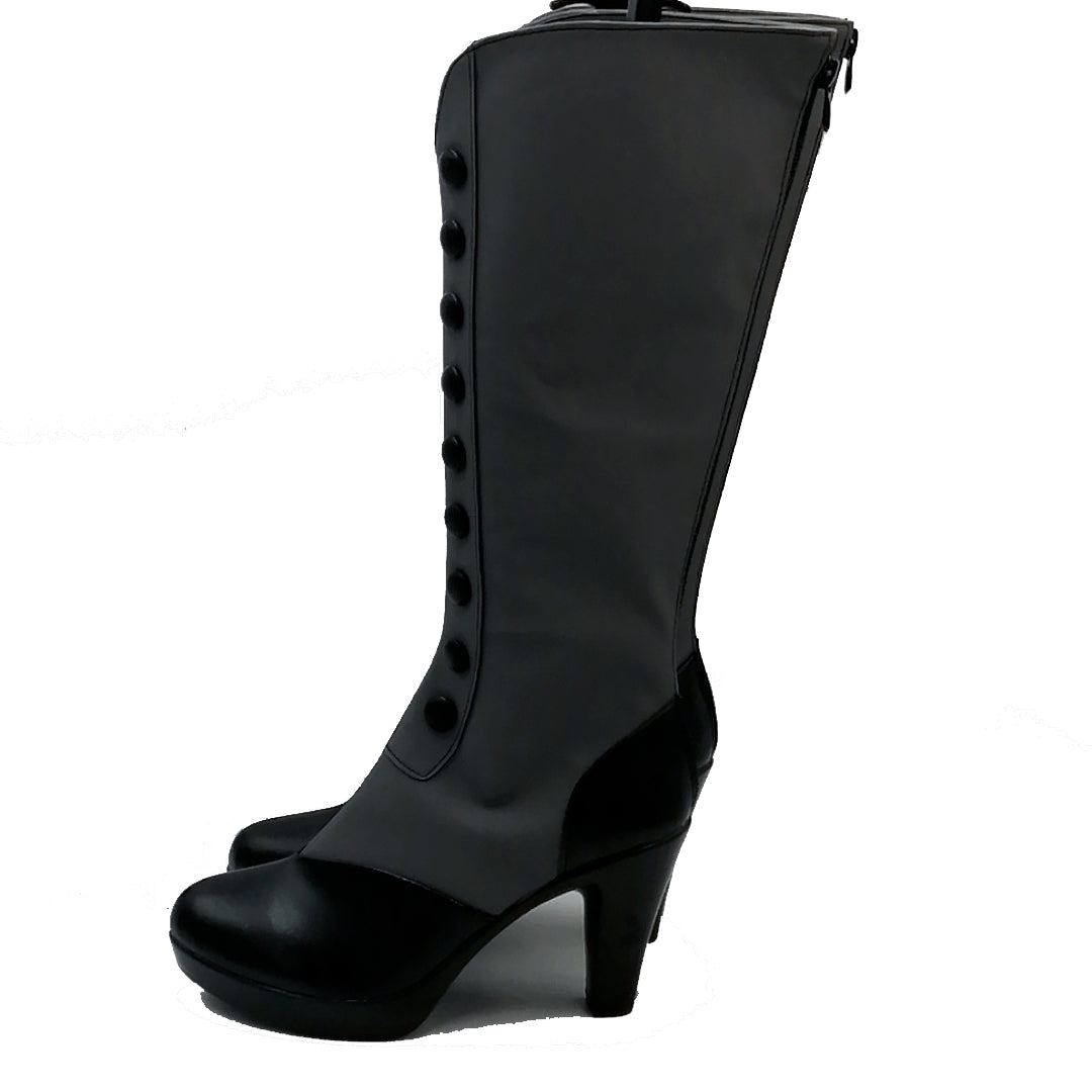 Anime Kuroshitsuji Black Butler Ciel Phantomhive Demon Form Costume Shoes PU Leather Customized Cosplay Boots
