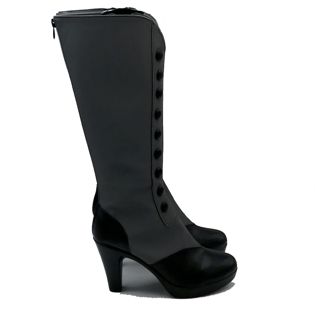 Anime Kuroshitsuji Black Butler Ciel Phantomhive Demon Form Costume Shoes PU Leather Customized Cosplay Boots