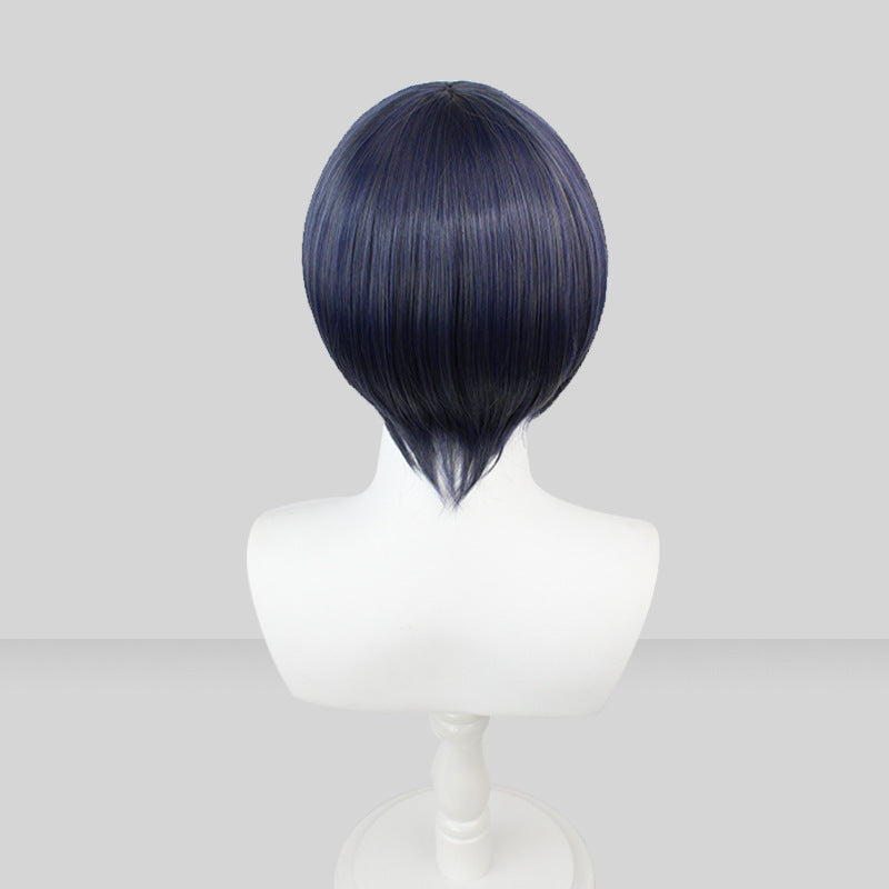 Anime Kuroshitsuji Black Butler Earl Ciel Phantomhive Costume Wigs Blue-black Short Wigs