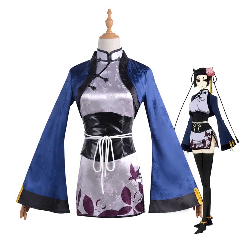 Anime Kuroshitsuji Black Butler Ran-Mao Costume Dress Cosplay Outfit