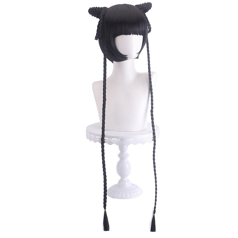 Anime Kuroshitsuji Black Butler Ran-Mao Costume Wigs Cosplay Accessories