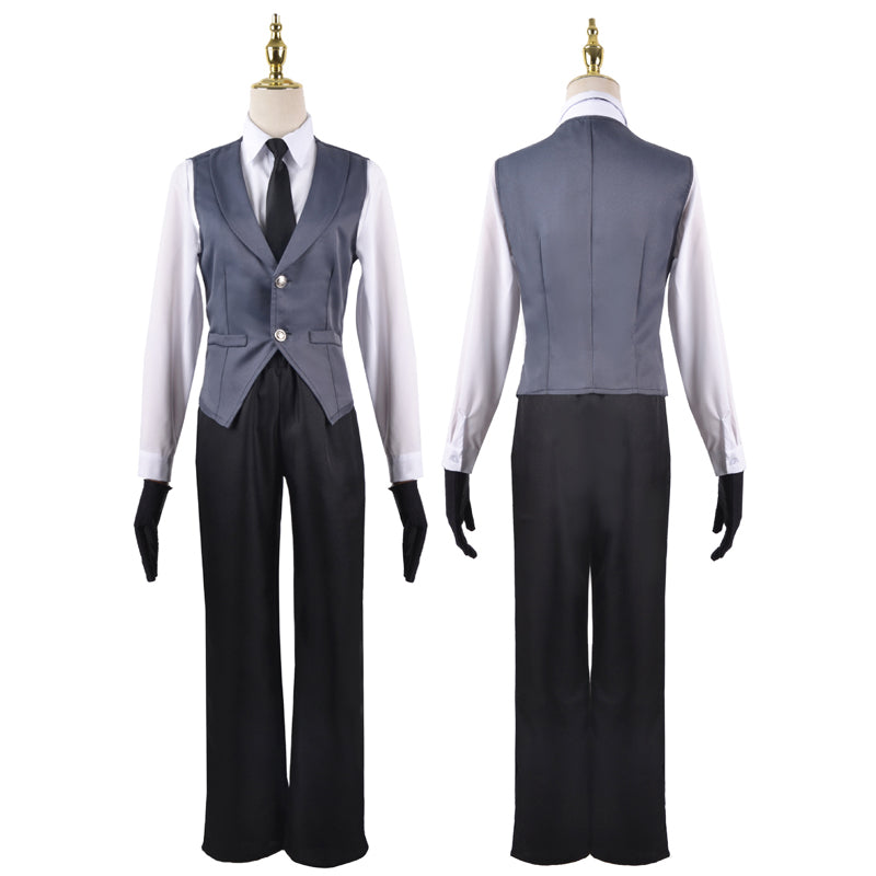 Anime Kuroshitsuji Black Butler Sebastian Michaelis Butler Costume Suit Full Set Halloween Carnival Cosplay Outfit