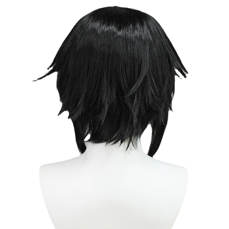 Anime Kuroshitsuji Black Butler Sebastian Michaelis Costume Wigs Black Short Wigs