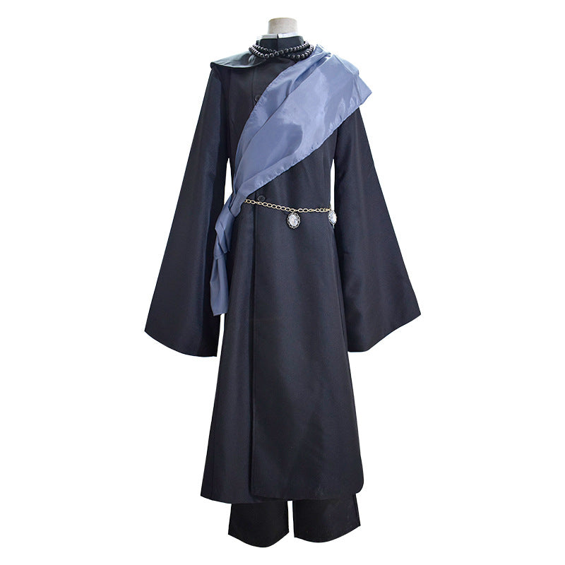 Anime Kuroshitsuji Black Butler Undertaker Costume With Wigs and Hat Whole Set Cosplay Costume Outfit