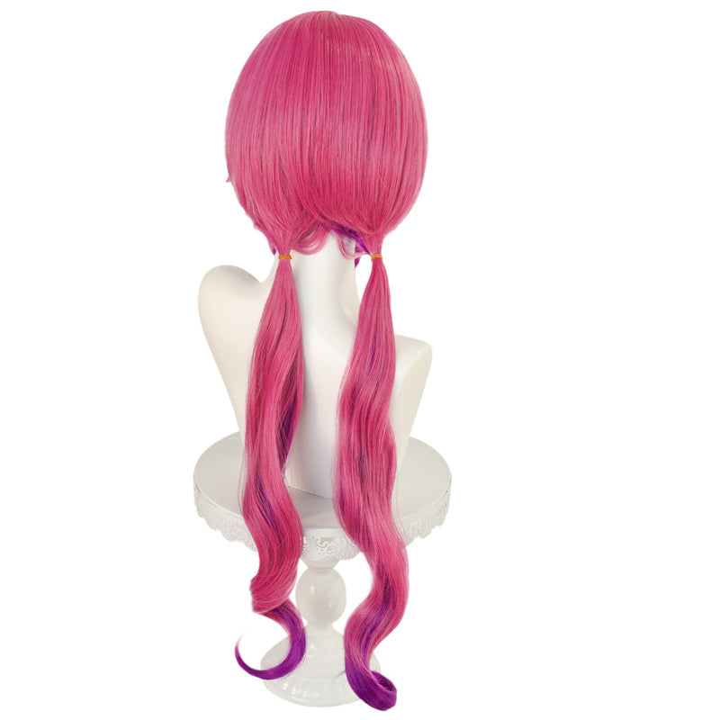 Anime Miss Kobayashi's Dragon Maid Ilulu Cosplay Wigs Pink Long Wigs