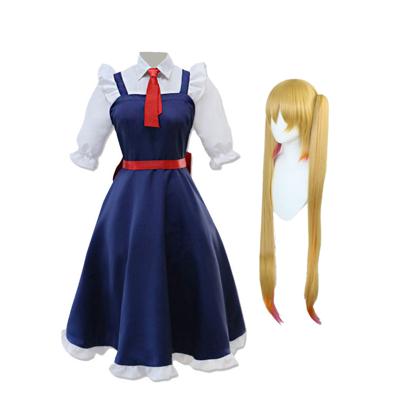 Anime Miss Kobayashi's Dragon Maid Tohru Cosplay Costume Maid Dress Outfit Halloween Costume