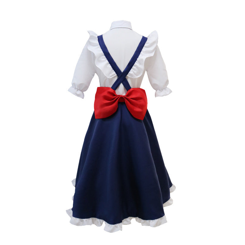 Anime Miss Kobayashi's Dragon Maid Tohru Whole Set Costume Outfit With Wigs and Shoes Halloween Costume