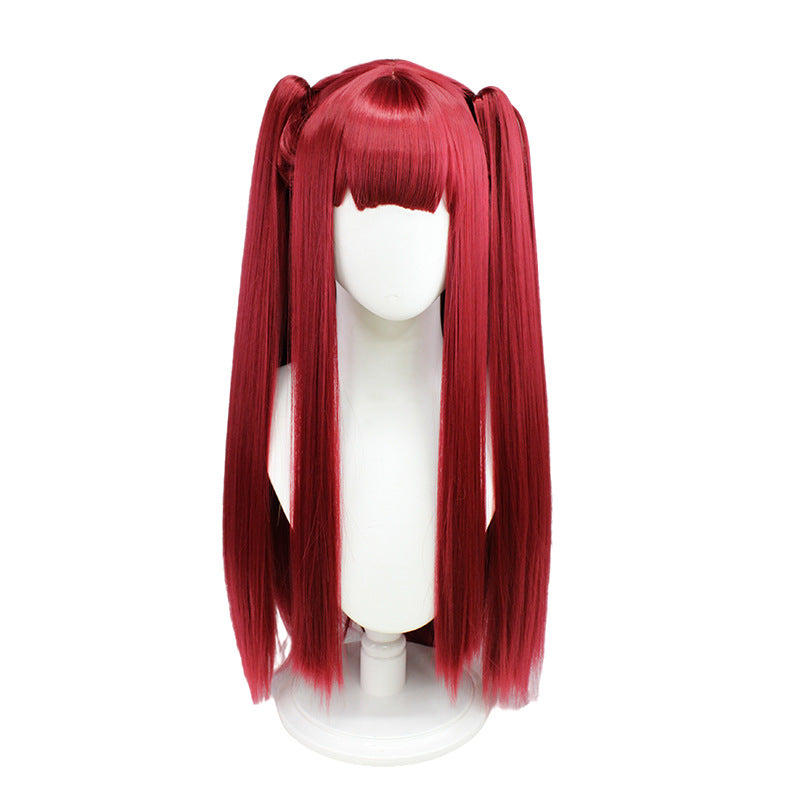 Kitagawa Marin Rizu-kyun Red Wig with Rwin Tails Little Devil Cosplay Wigs