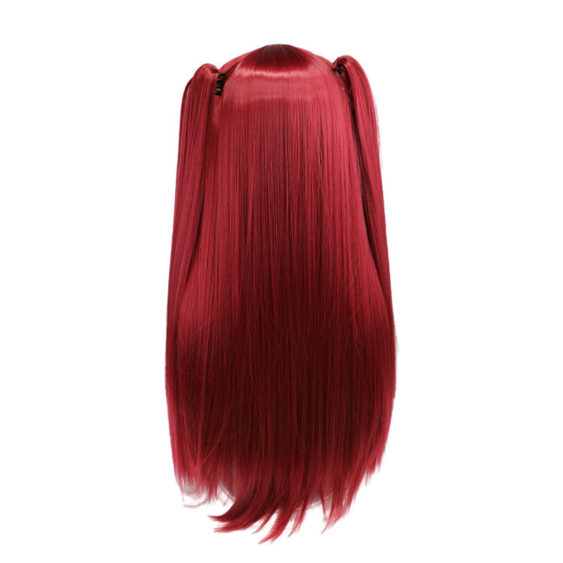 Kitagawa Marin Rizu-kyun Red Wig with Rwin Tails Little Devil Cosplay Wigs