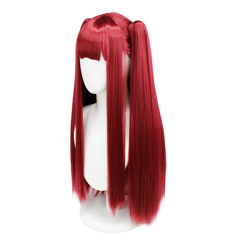 Kitagawa Marin Rizu-kyun Red Wig with Rwin Tails Little Devil Cosplay Wigs