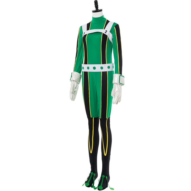 Tsuyu Asui Hero Costume Deluxe Version Froppy Fighting Suit Cosplay Costume Zentai