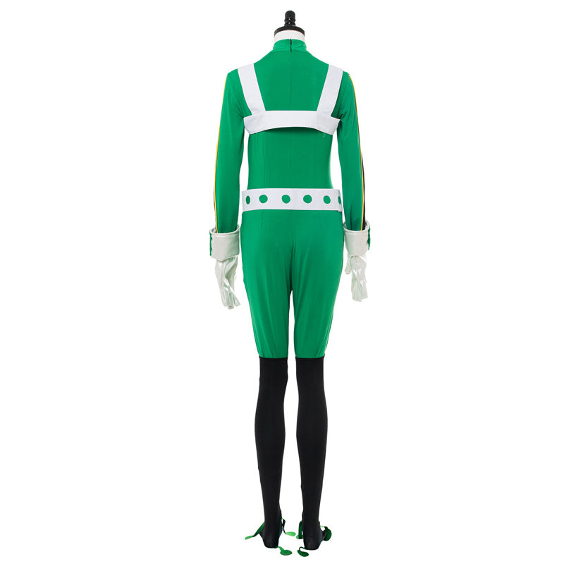 Tsuyu Asui Hero Costume Zentai+Wigs+Glasses Froppy Full Set Fighting Suit Costume Hallwoeen Cosplay Outfit