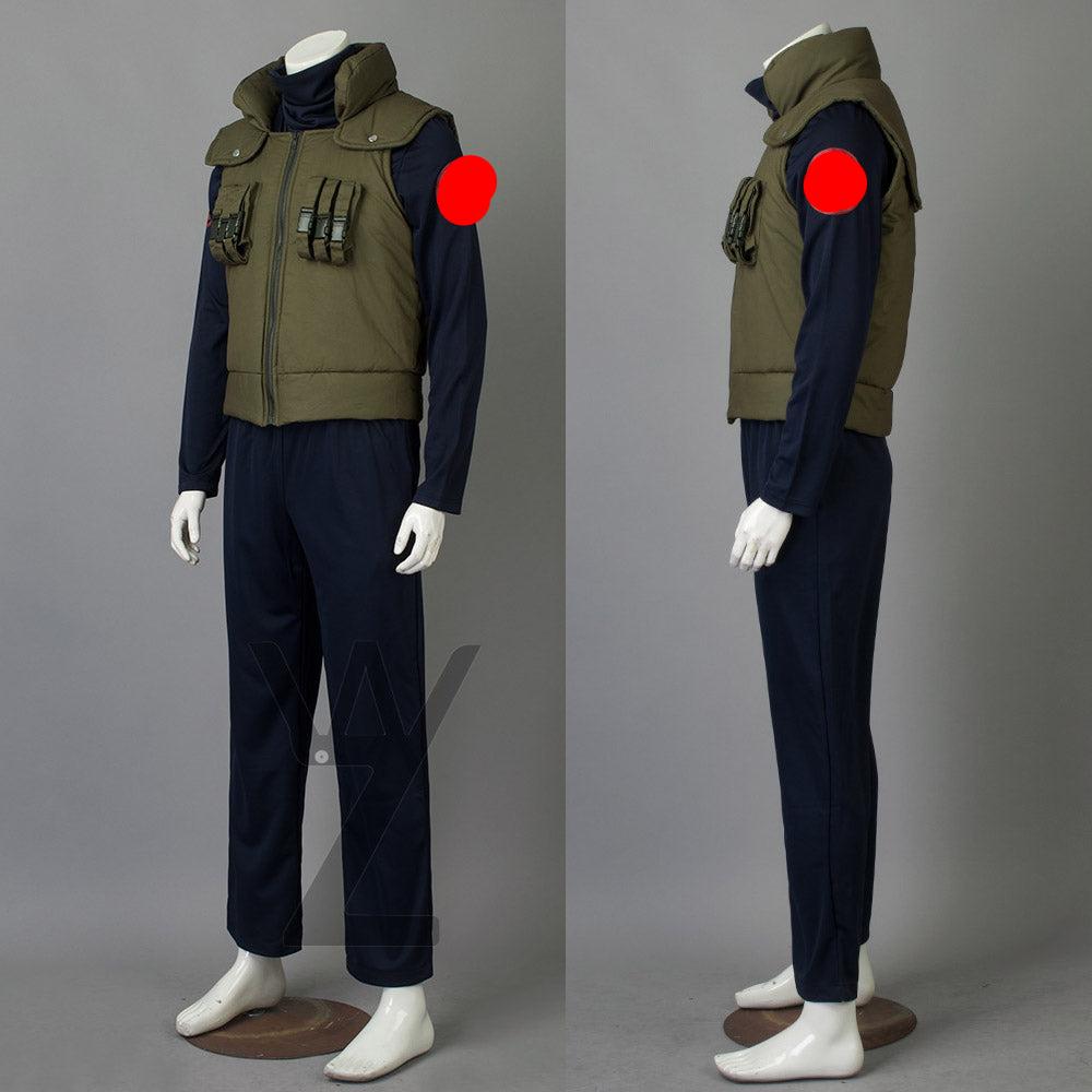 Anime Hatake Kakashi Costume 3 pieces Set Halloween Costume Outfit For Kids and Adults