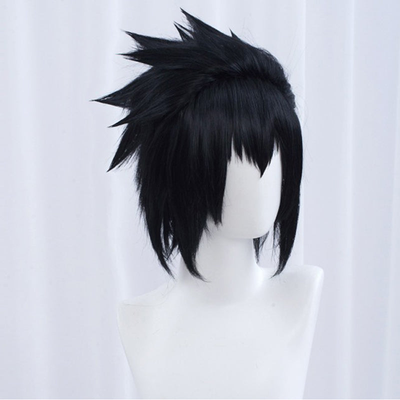 Anime Sasuke Uchiha Costume Wigs Black Short Wigs Cosplay Accessories