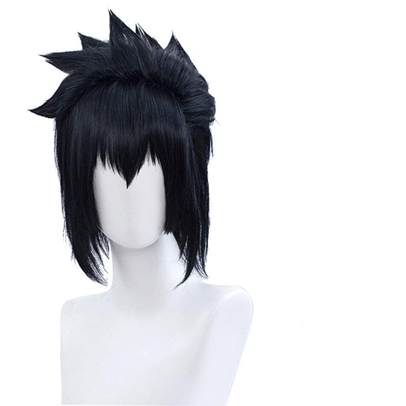 Anime Sasuke Uchiha Part 1 Childhood Costume Full Set With Wigs and Kunai Shuriken Costume Accessories Set