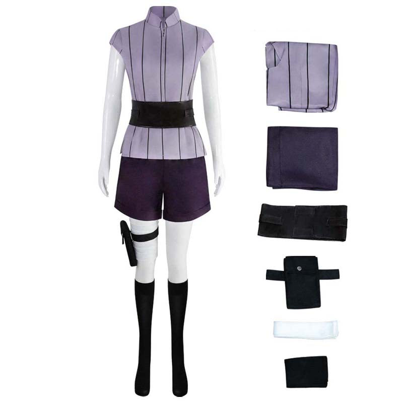 Hinata Hyuga Cosplay Uniform Costume Halloween Cosplay Outfit Set
