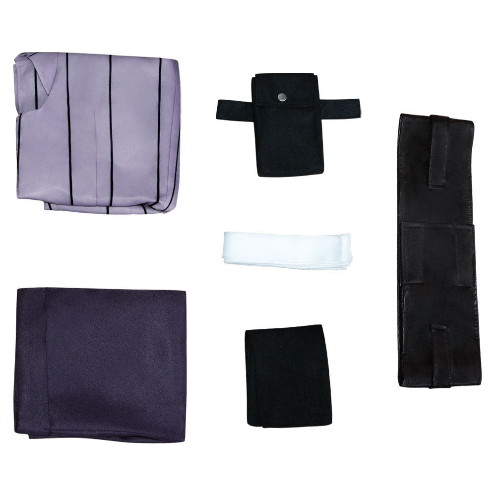 Hinata Sleeveless Kimono-style Blouse Costume +Wigs+Shoes Hinata Hyuga Cosplay Uniform Outfit Set