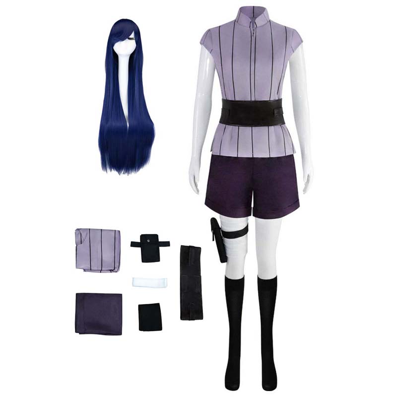Hinata Hyuga Cosplay Uniform Costume Halloween Cosplay Outfit Set
