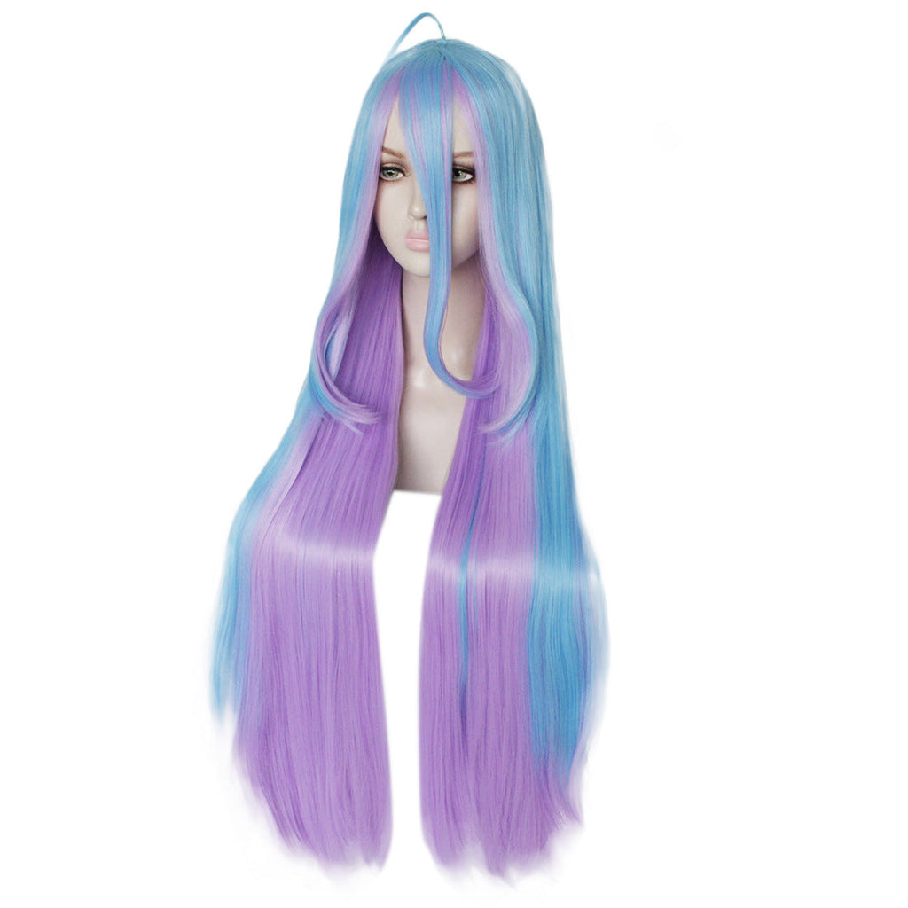 Anime No Game No Life Zero Shiro Cosplay Long Wigs
