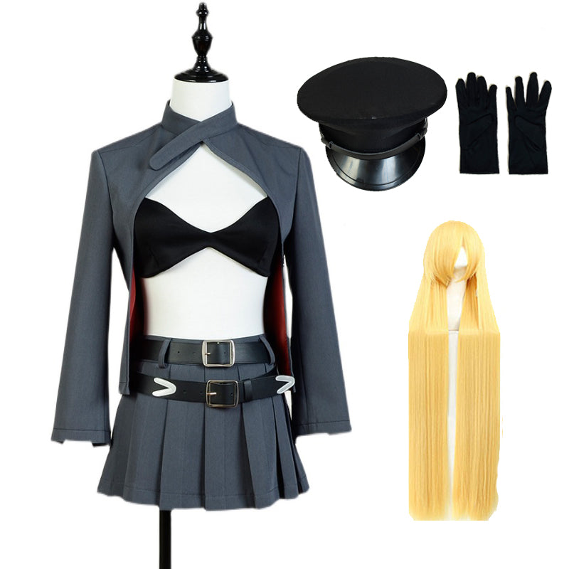 Anime Noragami Bishamonten Whole Set Cosplay Costume With Hat and Wigs