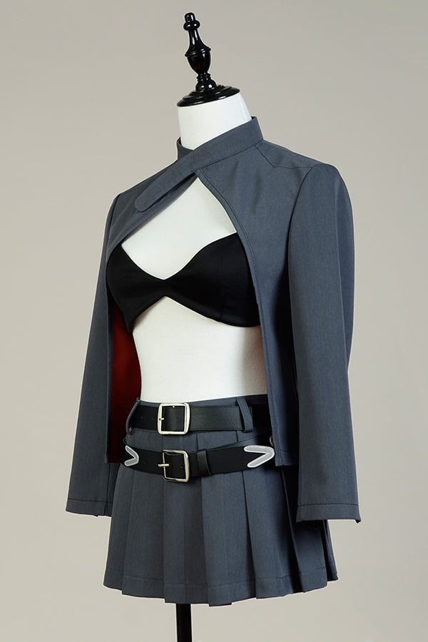 Anime Noragami Bishamonten Whole Set Cosplay Costume With Hat and Wigs