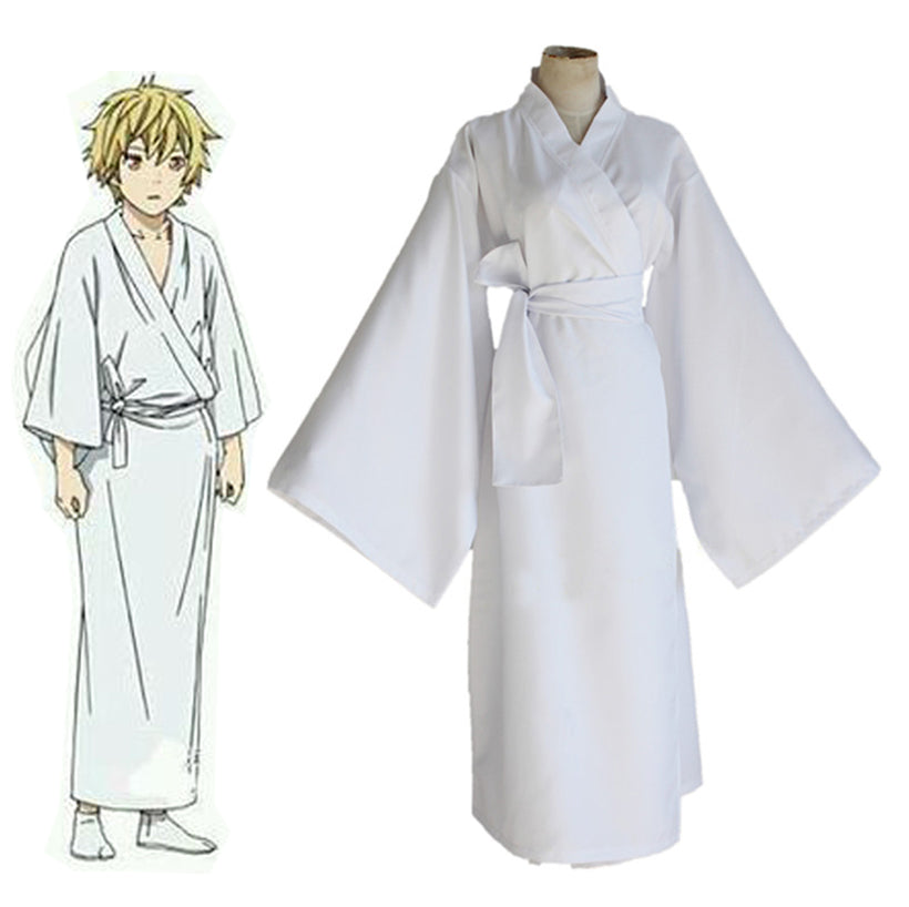 Anime Noragami Yukine White Kimono Costume Halloween Cosplay Costume