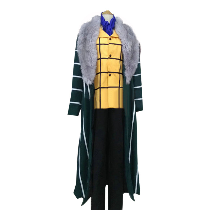 Anime One Piece Desert King Sir Crocodile Cosplay Costume With Cloak Outfit Full Set