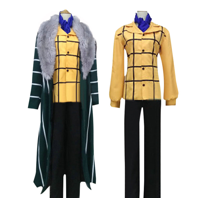 Anime One Piece Desert King Sir Crocodile Cosplay Costume With Cloak Outfit Full Set