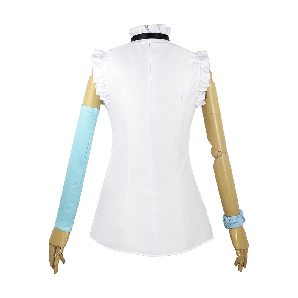 Anime One Piece Film Red Diva Uta Cosplay Costume Dress With Headphones and Wings Cosplay Costume Set