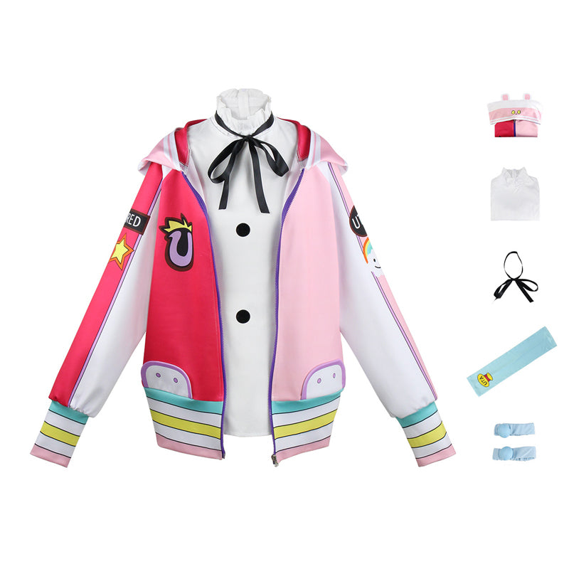 Anime One Piece Film Red Diva Uta Cosplay Costume Dress With Jacket Costume Outfit Set