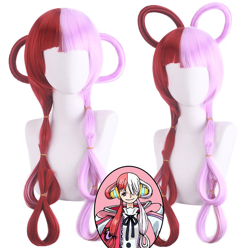 Anime One Piece Film Red Diva Uta Cosplay Wigs Costume Accessories Hair