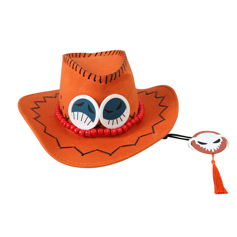 Anime One Piece Fire Fist Portgas D. Ace Cosplay Arabasta Arc Costume Outfit Full Set With Hat Halloween Cosplay Costume Set